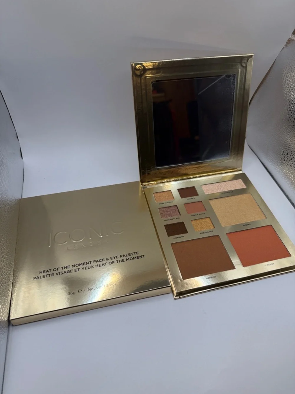 ICONIC London Face & Eye Palette — Brown, Copper, Gold, Rose, NIB!!